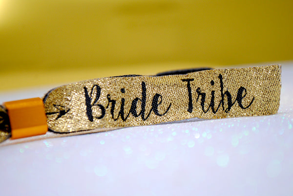 Bridesmaid Gold Hen Party Wristbands - Team Bride | Bride Tribe