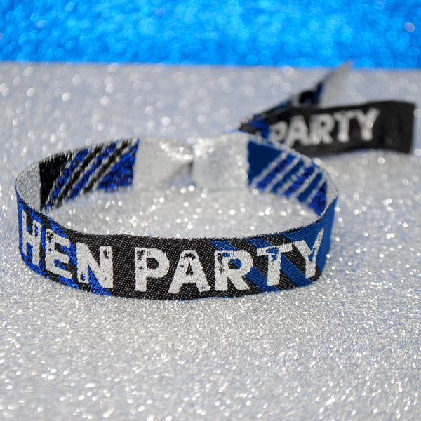 Hen Party Wristband Favours - Navy, Black and Blue