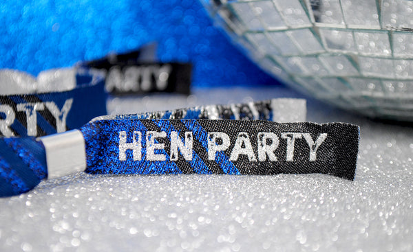 Hen Party Wristband Favours - Navy, Black and Blue