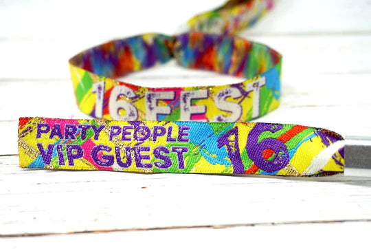 16FEST ® 16th Birthday Party Festival Wristbands