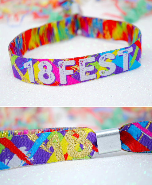 18th Birthday Party Festival Wristbands 18FEST