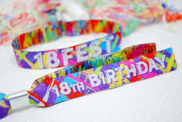 18th Birthday Party Festival Wristbands 18FEST