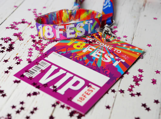 18FEST ® 18th Birthday Party Festival VIP Pass Lanyards