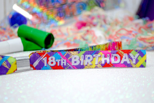 18th Birthday Party Festival Wristbands 18FEST