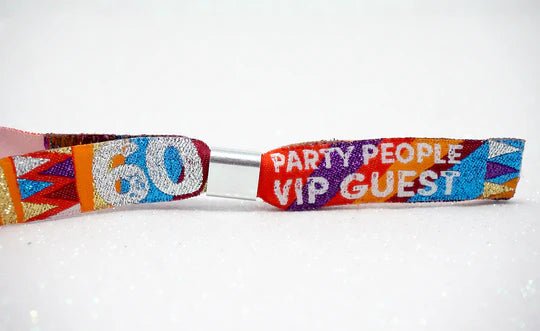 60FEST ® 60th Birthday Party Festival Wristbands