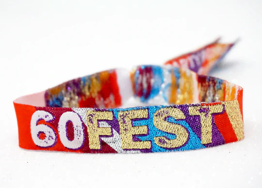 60FEST ® 60th Birthday Party Festival Wristbands