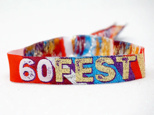 60FEST ® 60th Birthday Party Festival Wristbands
