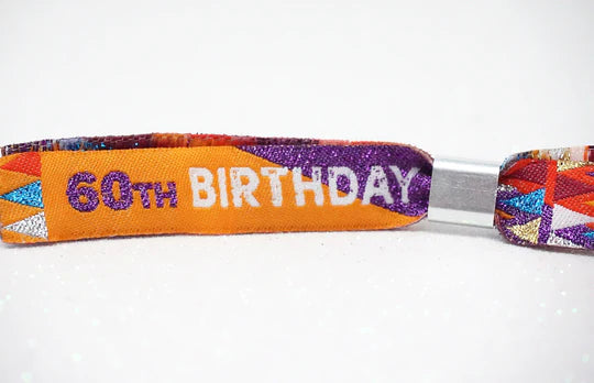 60FEST ® 60th Birthday Party Festival Wristbands