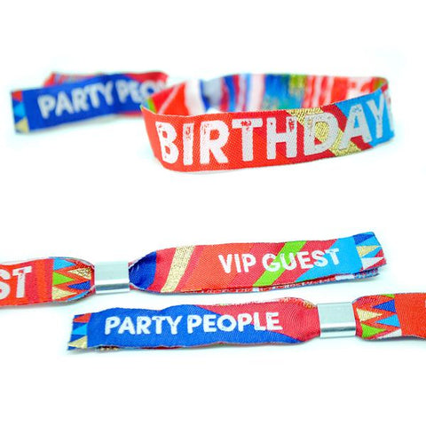 BIRTHDAYFEST Birthday Wristbands Party Favours