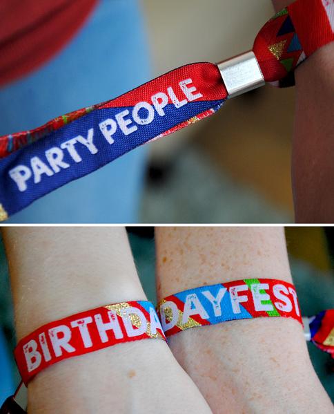 BIRTHDAYFEST Birthday Wristbands Party Favours