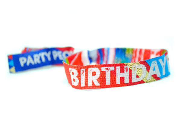 BIRTHDAYFEST Birthday Wristbands Party Favours