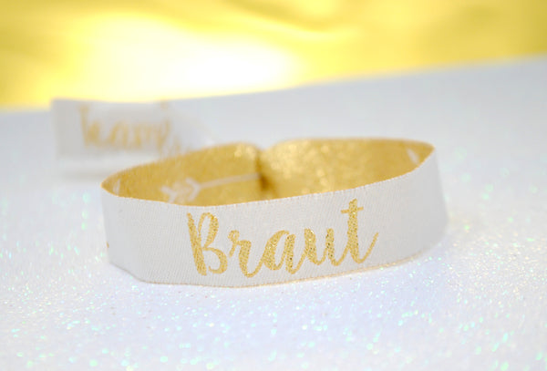 Team Braut (GERMAN) Hen Party Junggesellinnenabschied Armbänder Wristbands
