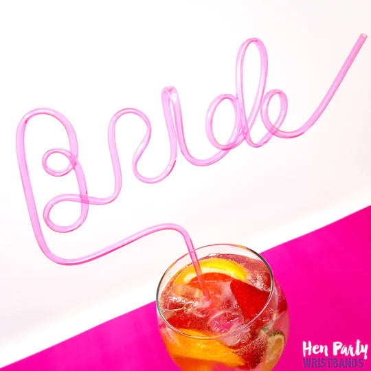 Bride Hen Party Straw