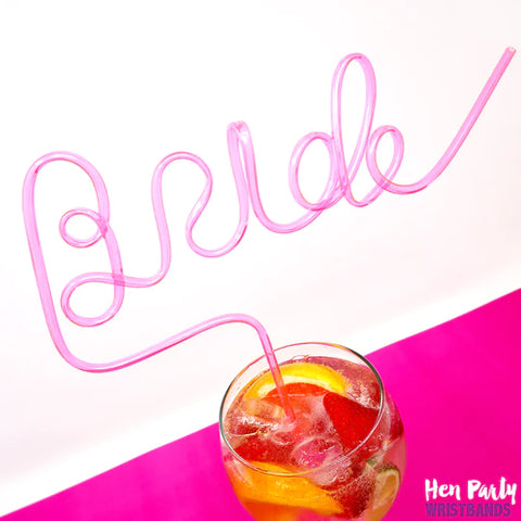 Bride Hen Party Straw