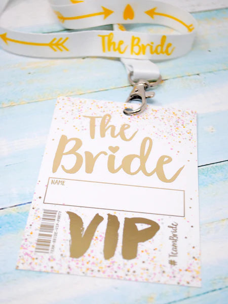 The Bride to be Hen Party VIP Pass Lanyard