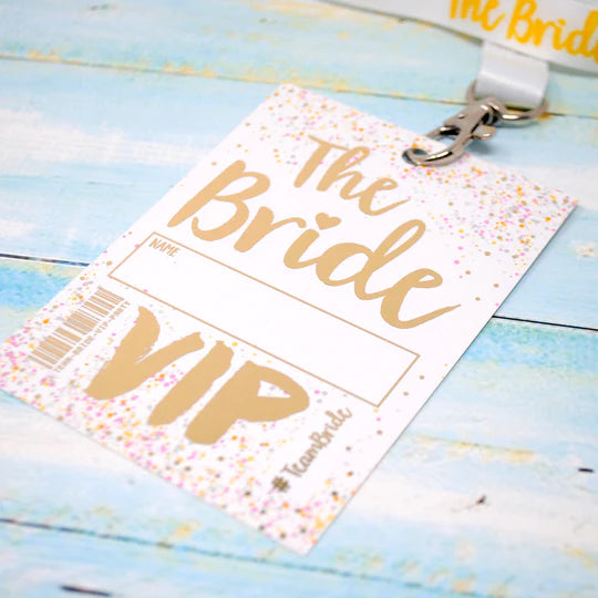 The Bride to be Hen Party VIP Pass Lanyard