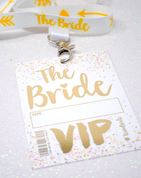 The Bride to be Hen Party VIP Pass Lanyard