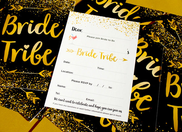 Bride Tribe Bachelorette Party Invitations