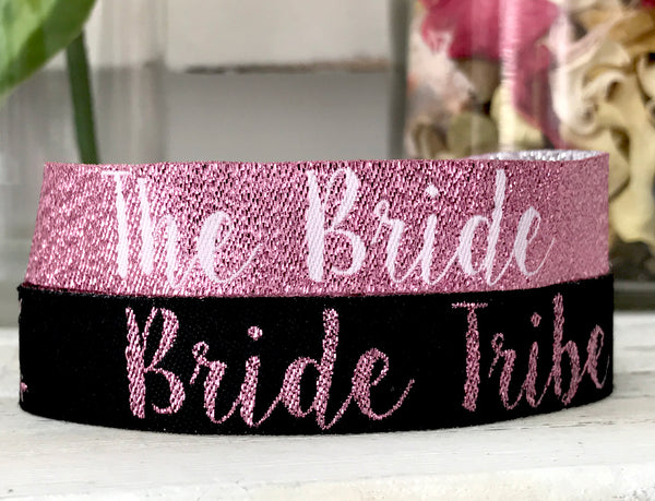 Bride Tribe 'Rose Gold' Hen Party Wristbands Favours