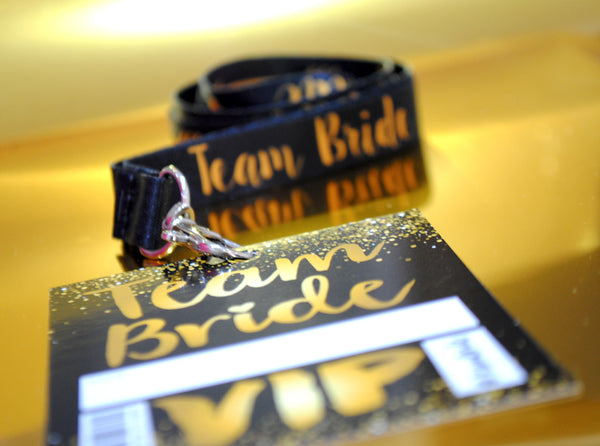 Team Bride VIP Pass Hen Party / Bachelorette Party Lanyards