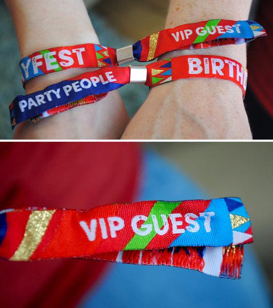 BIRTHDAYFEST Birthday Wristbands Party Favours