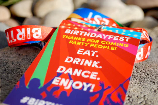 BIRTHDAYFEST ® Festival Birthday Party VIP Lanyards