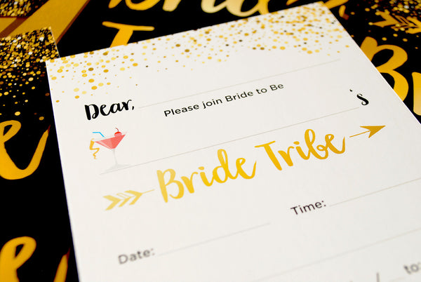Bride Tribe Bachelorette Party Invitations