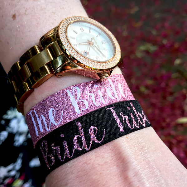 Bride Tribe 'Rose Gold' Hen Party Wristbands Favours
