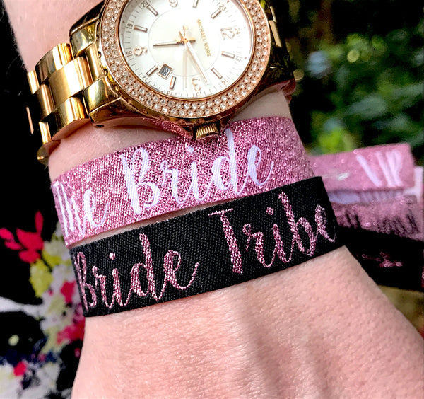 Bride Tribe 'Rose Gold' Hen Party Wristbands Favours