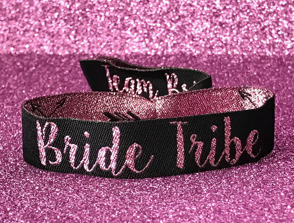 Bride Tribe 'Rose Gold' Hen Party Wristbands Favours