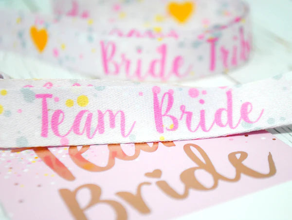 Team Bride 'Rose Gold' VIP Lanyard Pass Hen~Bachelorette Party Favours