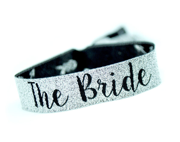 Bride Tribe (Silver & Black) Hen & Bachelorette Party Wristbands