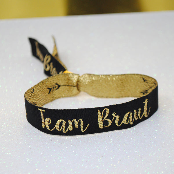 Team Braut (GERMAN) Hen Party Junggesellinnenabschied Armbänder Wristbands