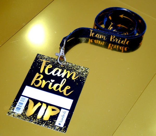 Team Bride VIP Pass Hen Party / Bachelorette Party Lanyards