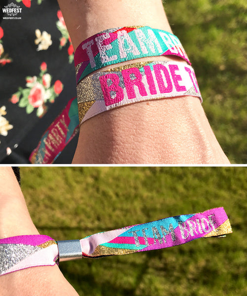 Team Bride (Multicoloured) Hen Party and Bachelorette Wristbands