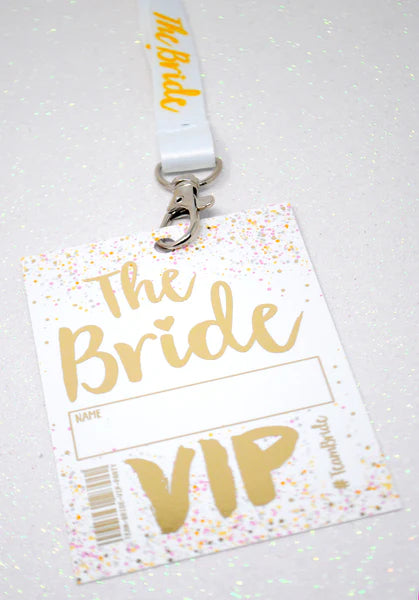 The Bride to be Hen Party VIP Pass Lanyard