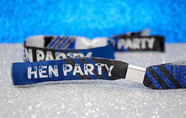 Hen Party Wristband Favours - Navy, Black and Blue