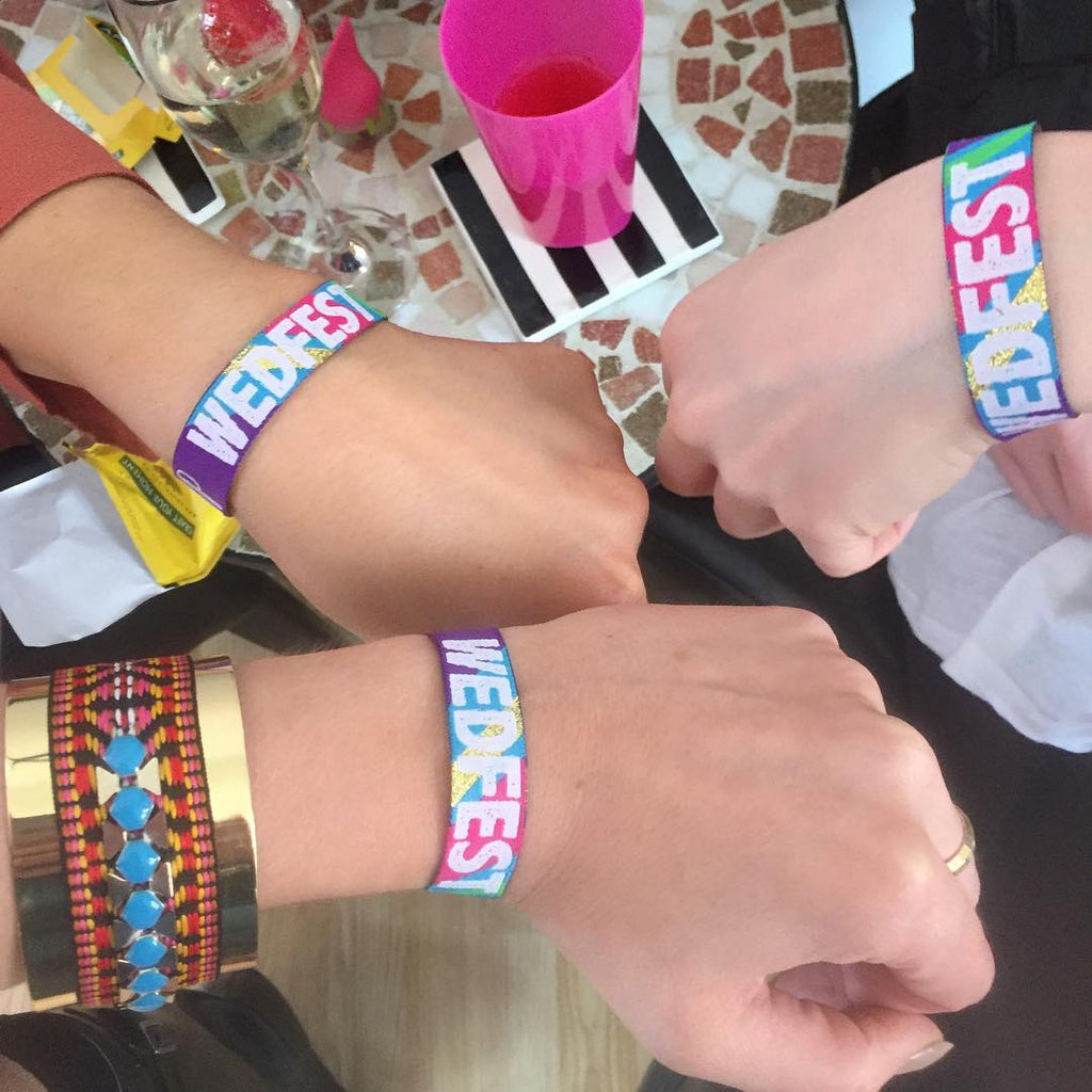 WEDFEST Festival Wedding Wristbands - Main Image