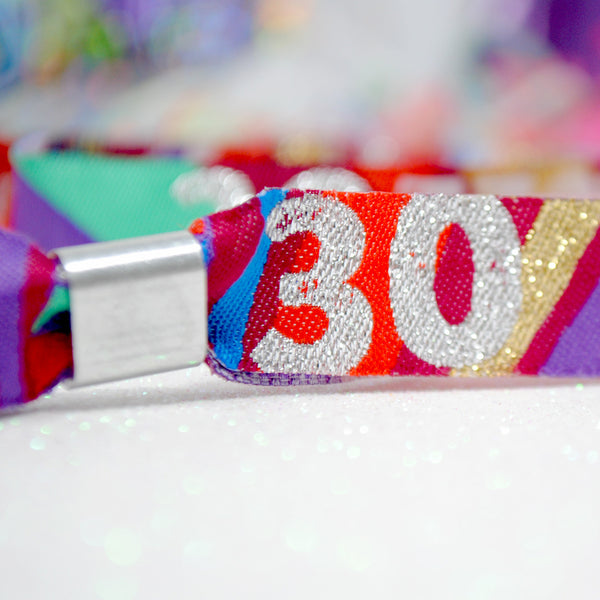 30th Birthday Party Festival Wristbands 30FEST